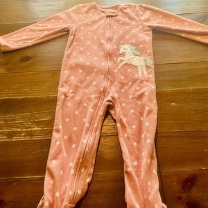 Carter’s Fleece Footed Pajamas Girls 3T